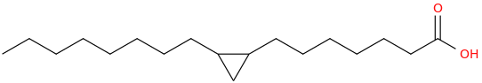 Cyclopropaneheptanoic acid, 2 octyl 